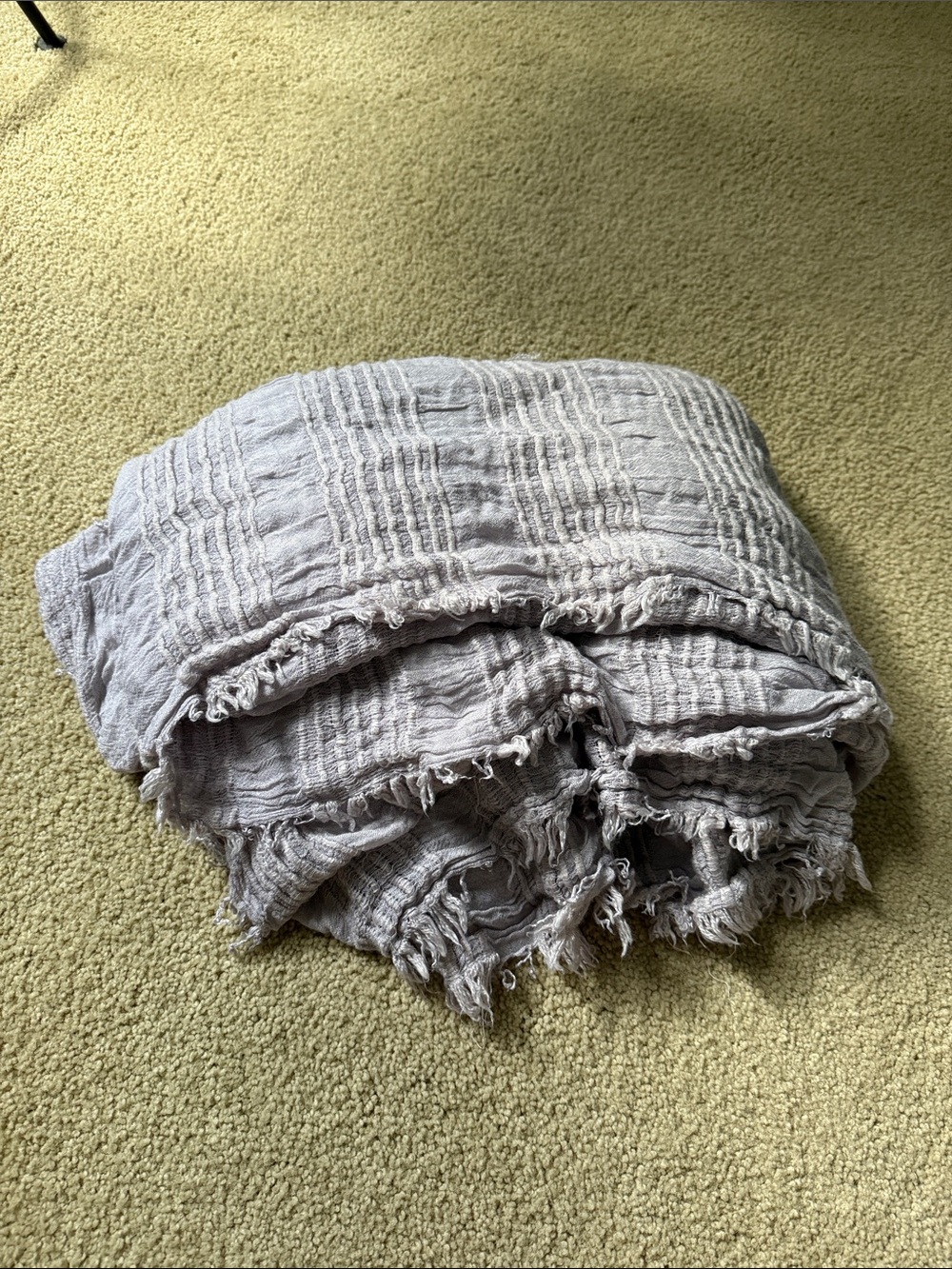 Light purple blanket scarf